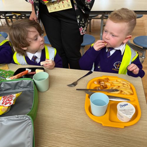 First Lunchtime in School!