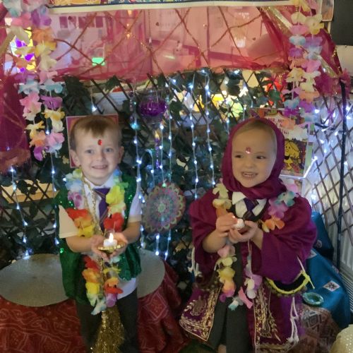 Dressing up and dancing!