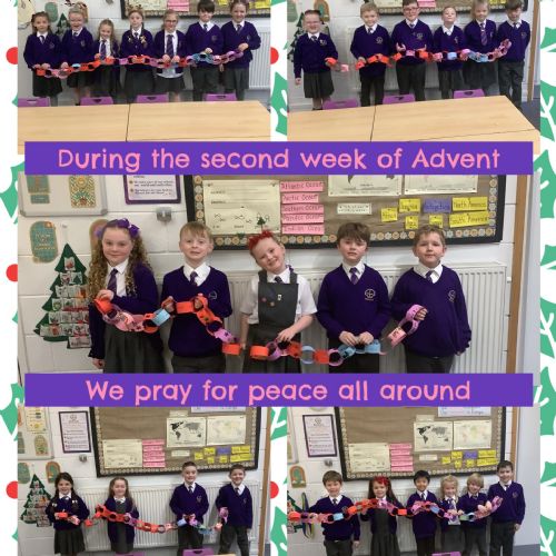 2W's peace paper chain