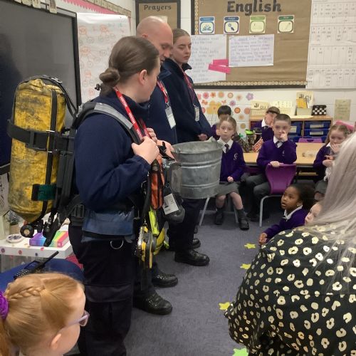 A visit from the fire brigade