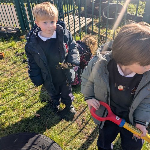 Planting Potatoes and Beans