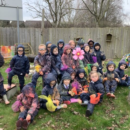 A Carnival of Colour in Forest School!