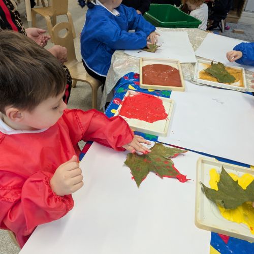 Autumnal Colour Leaf Prints