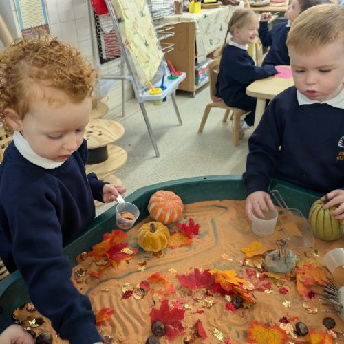 Pumpkin Patch Sensory Tuff Tray